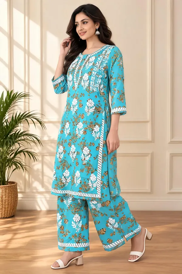 Blue_Cotton_Palazzo_Suit_Set_For_Women