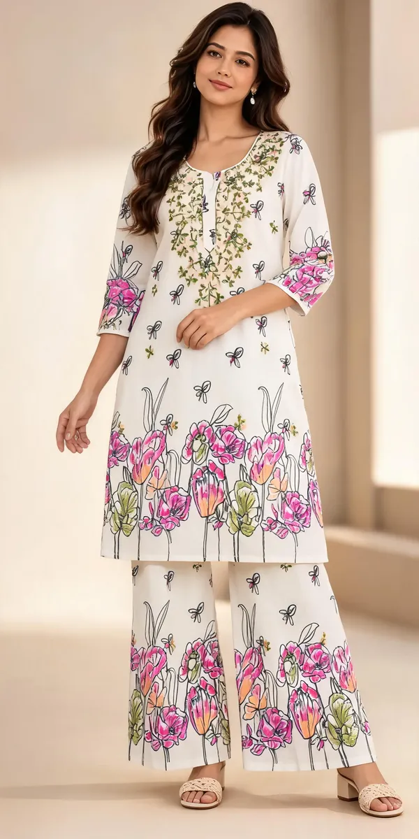 White_Cotton_Palazzo_Suit_Set_For_Women