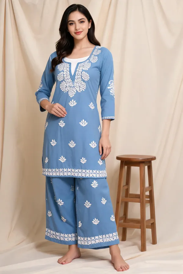 Sky_Blue_Cotton_Palazzo_Suit_Set_For_Women
