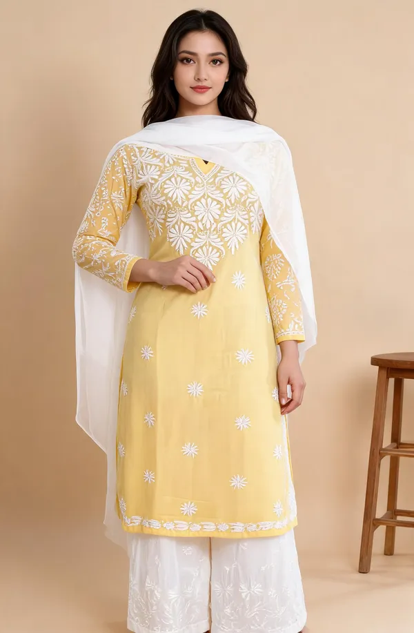Lemon_Cotton_Palazzo_Kurtis_For_Women