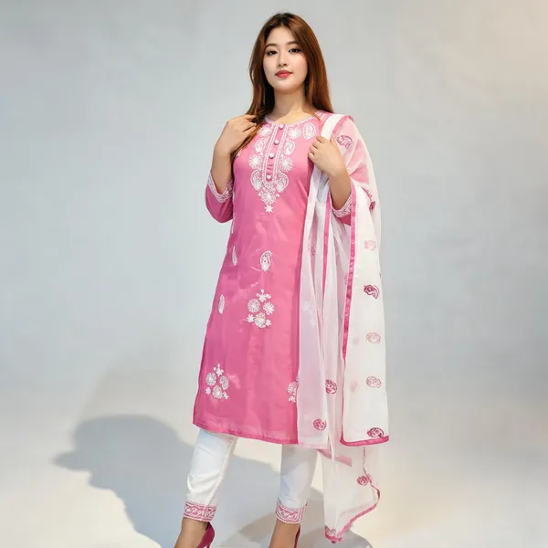 Pink_Cotton_Kurta_Set_For_Women
