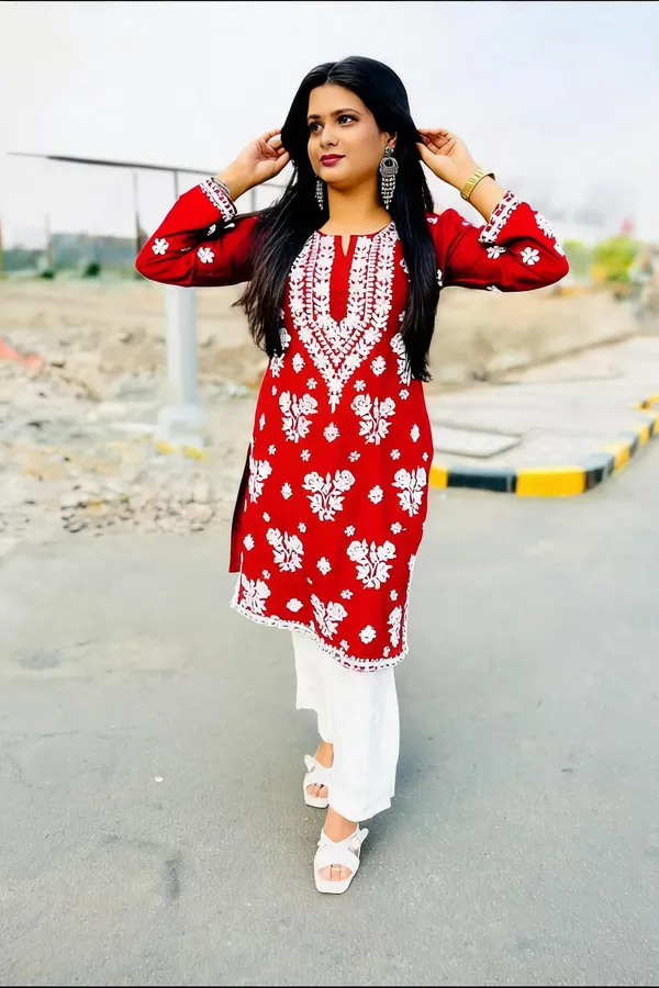 Maroon_Cotton_Palazzo_Suit_Set_For_Women