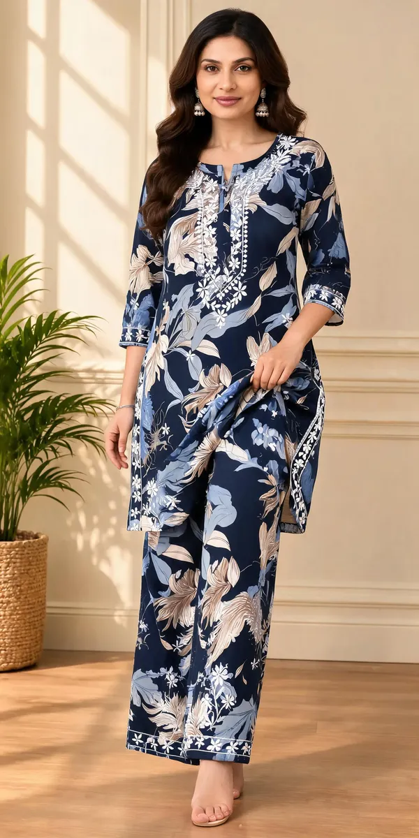 Blue_Cotton_Palazzo_Suit_Set_For_Women