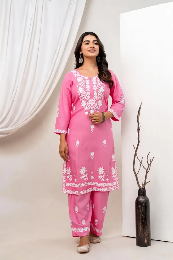 Pink_Cotton_Kurta_Set_For_Women