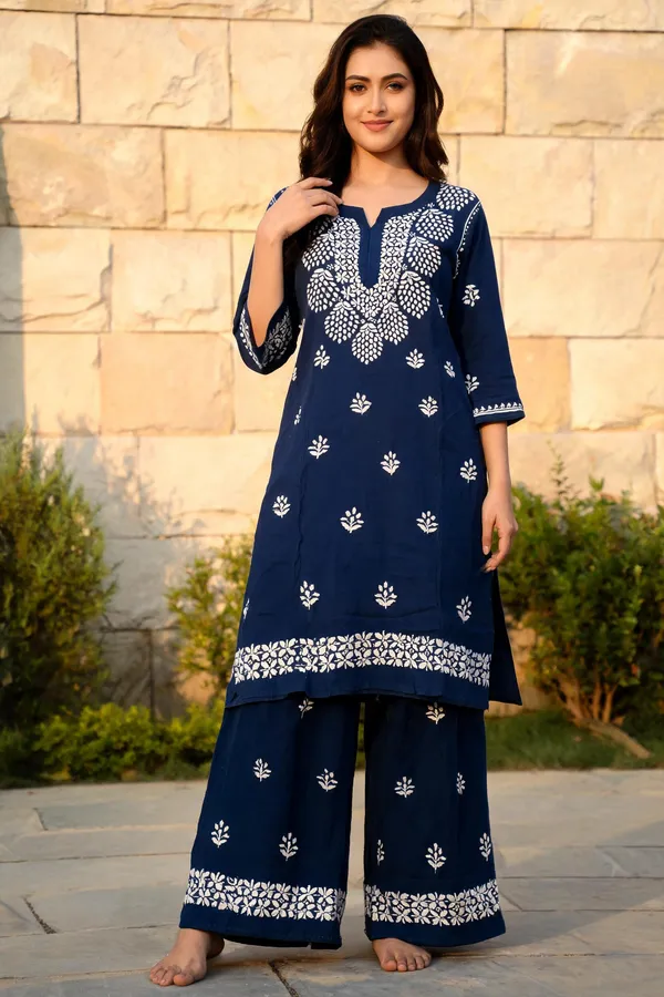 Blue_Cotton_Palazzo_Suit_Set_For_Women
