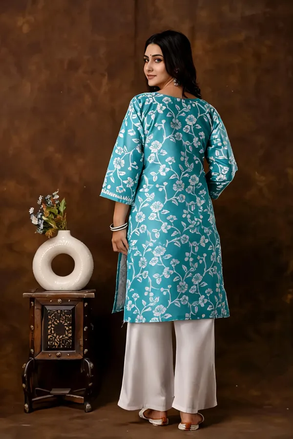 Blue_Cotton_Kurta_Set_For_Women