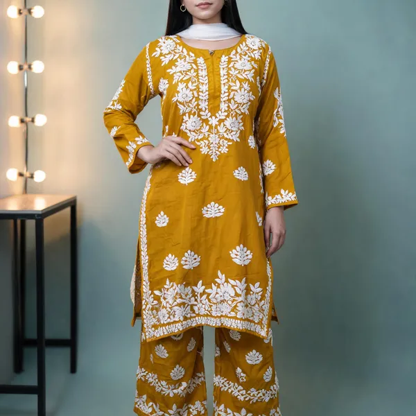 Yellow_Cotton_Palazzo_Suit_Set_For_Women