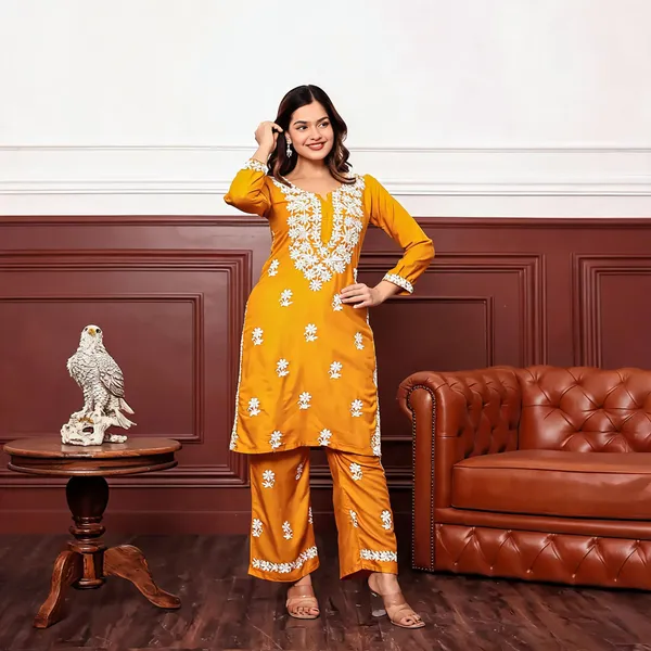 Yellow_Cotton_Palazzo_Suit_Set_For_Women