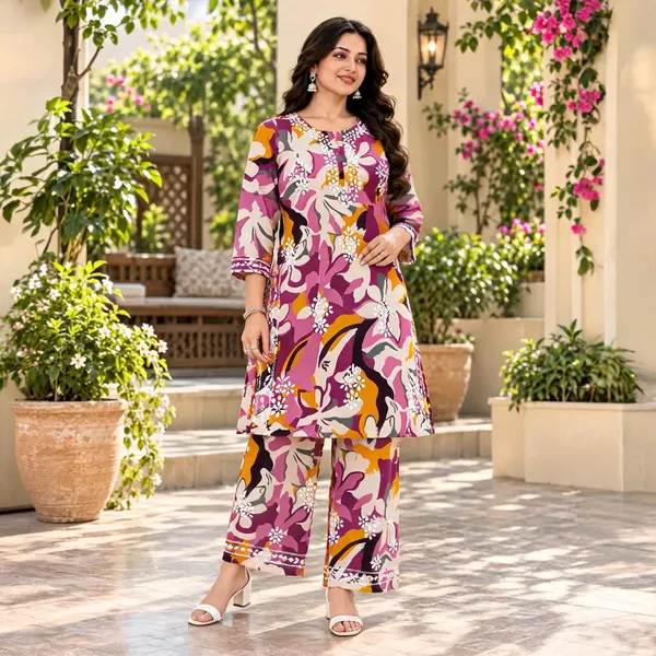Multicolor_Cotton_Palazzo_Suit_Set_For_Women