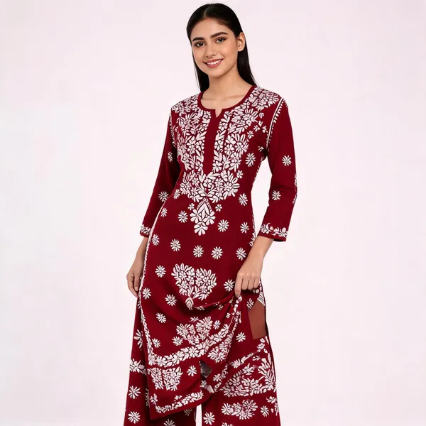 Maroon_Cotton_Palazzo_Suit_Set_For_Women