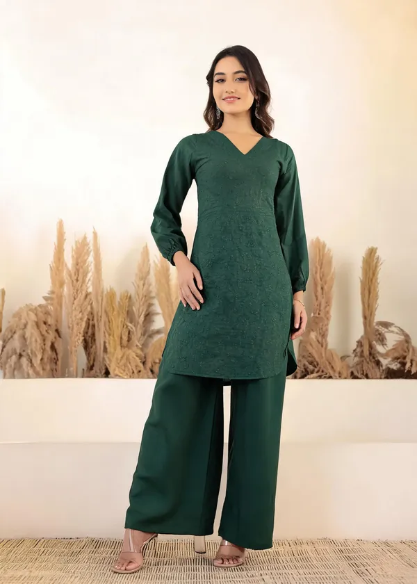 Green_Cotton_Palazzo_Kurta_Set_For_Women