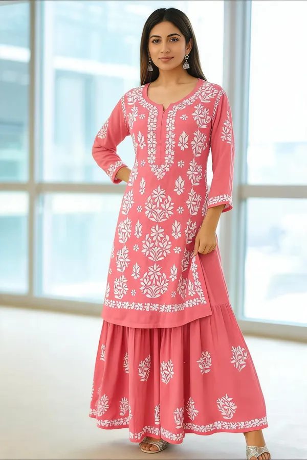 Pink_Cotton_Kurta_Set_For_Women