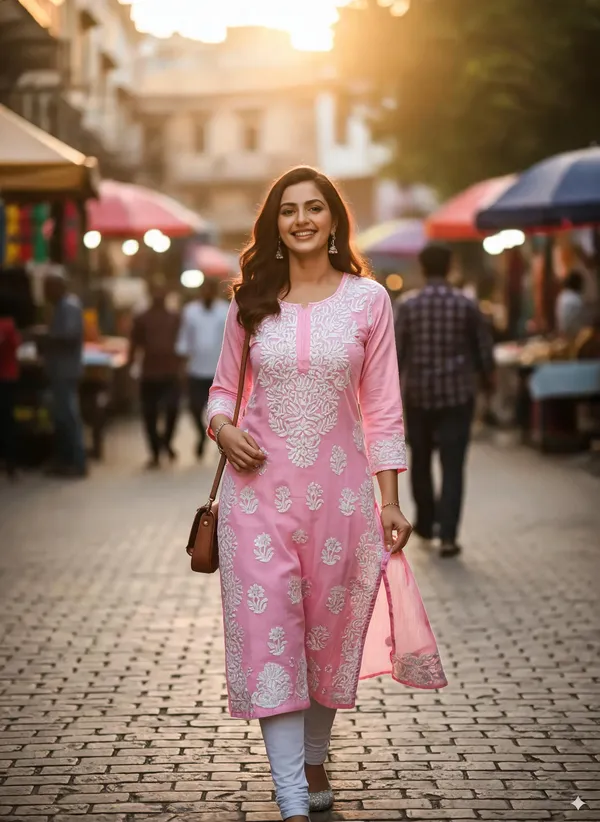 Pink_Cotton_Kurta_Set_For_Women