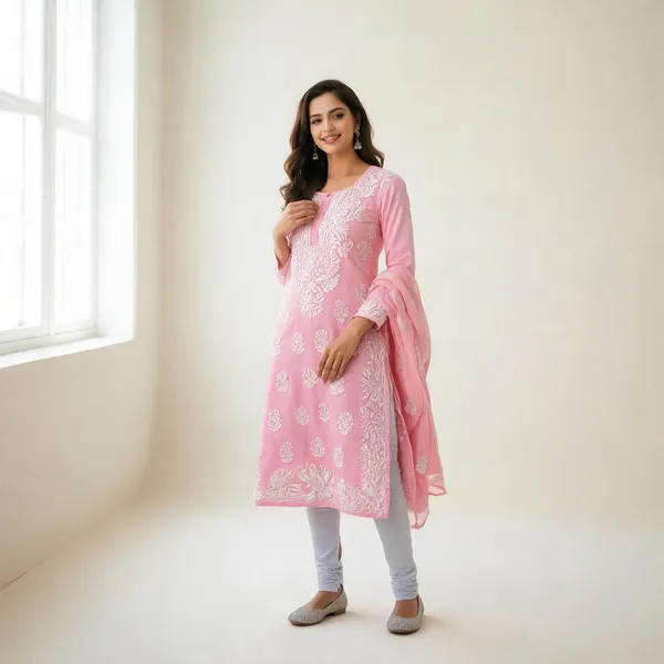 Pink_Cotton_Kurta_Set_For_Women