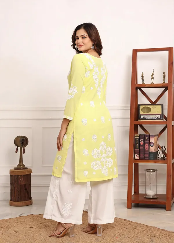 Lemon_Cotton_Kurta_Set_For_Women