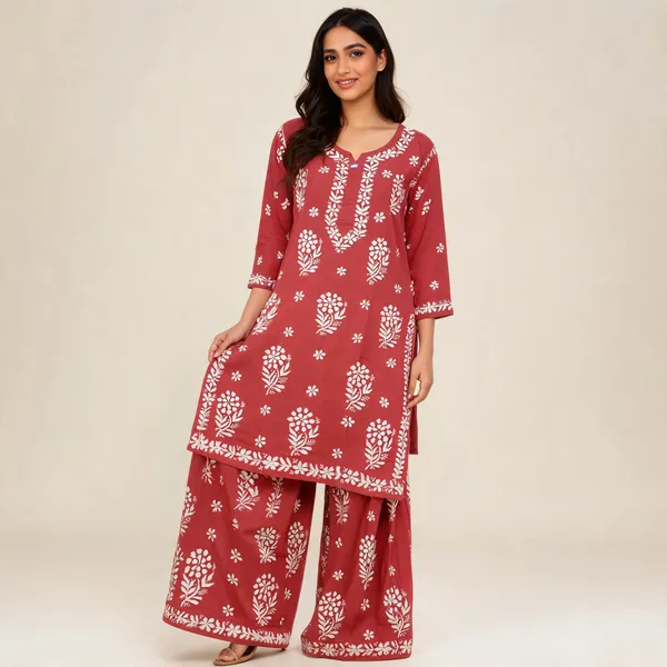 Pink_Cotton_Kurta_Set_For_Women