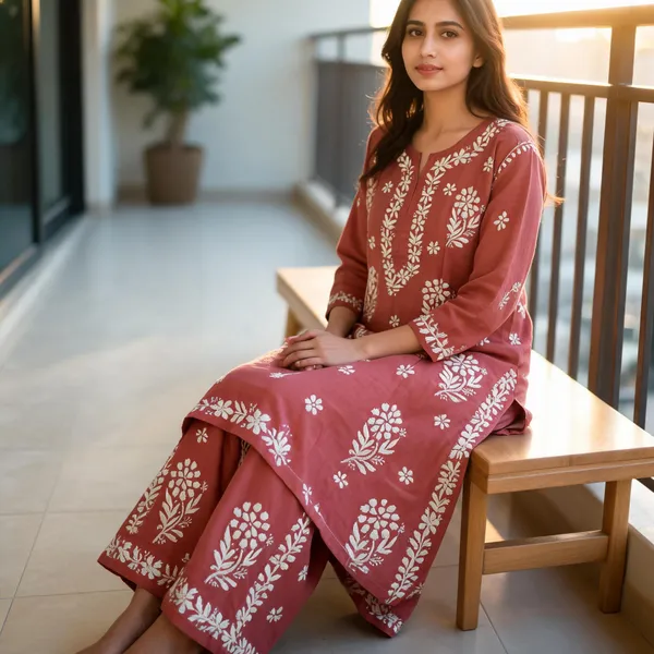 Pink_Cotton_Kurta_Set_For_Women