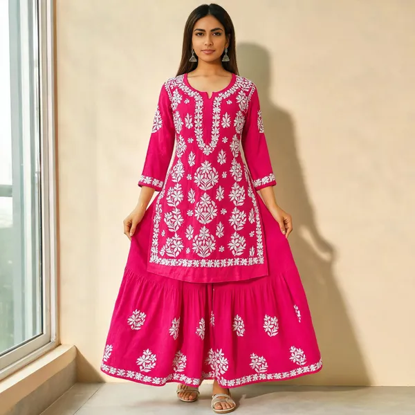 Pink_Cotton_Kurta_Set_For_Women
