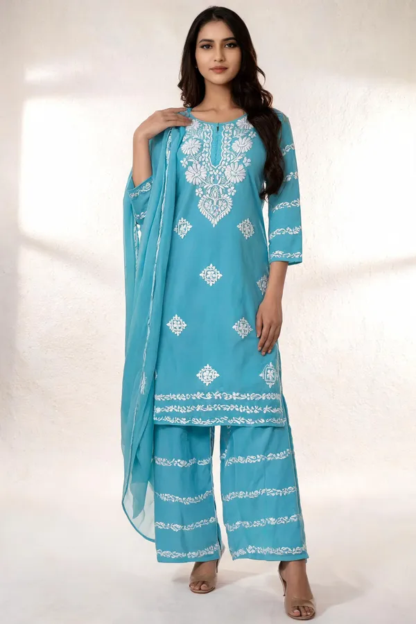 Blue_Cotton_Palazzo_Suit_Set_For_Women