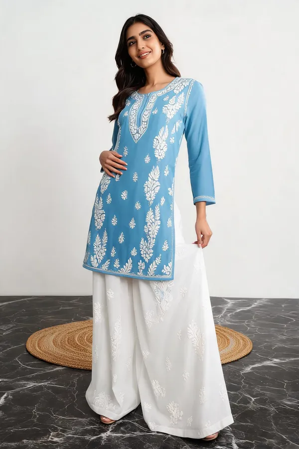 Sky_Blue_Cotton_Palazzo_Kurta_Set_For_Women