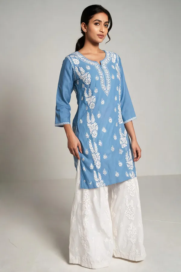 Sky_Blue_Cotton_Palazzo_Kurta_Set_For_Women