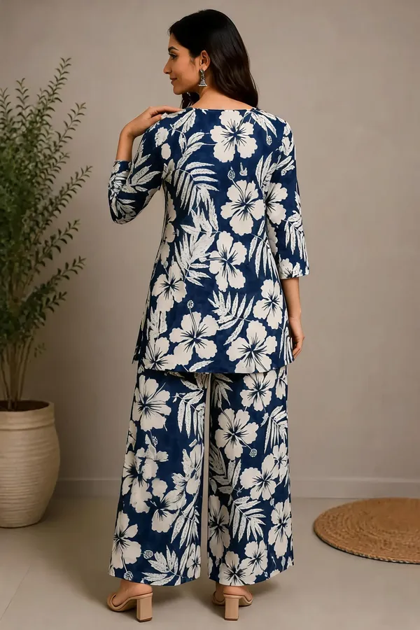 Blue_Cotton_Kurta_Set_For_Women