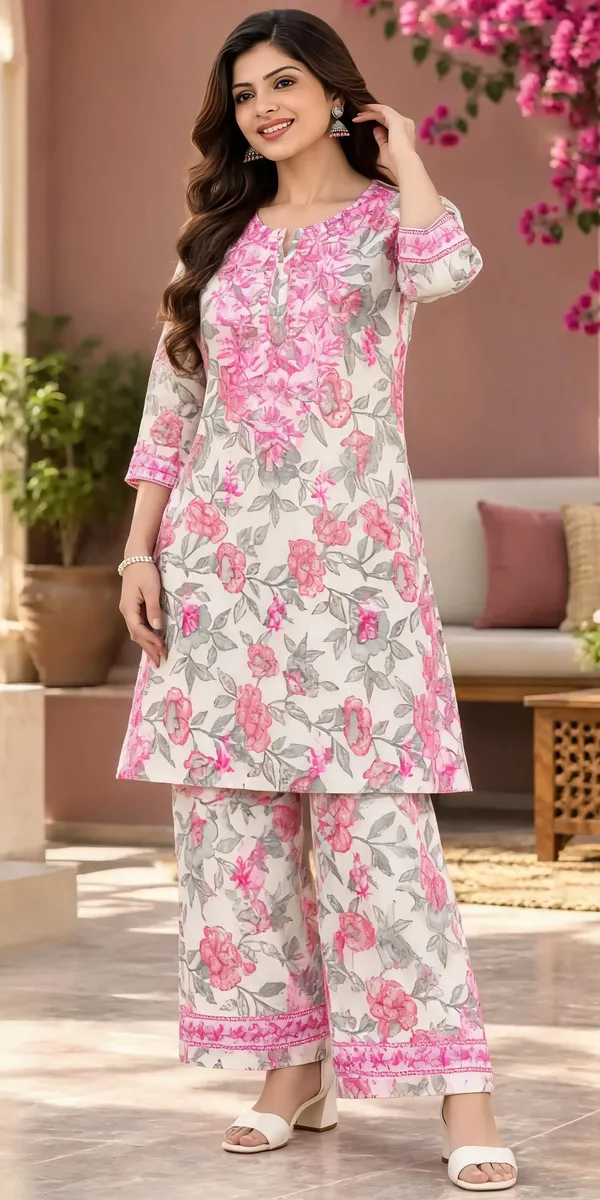 Pink_Cotton_Palazzo_Kurta_Set_For_Women