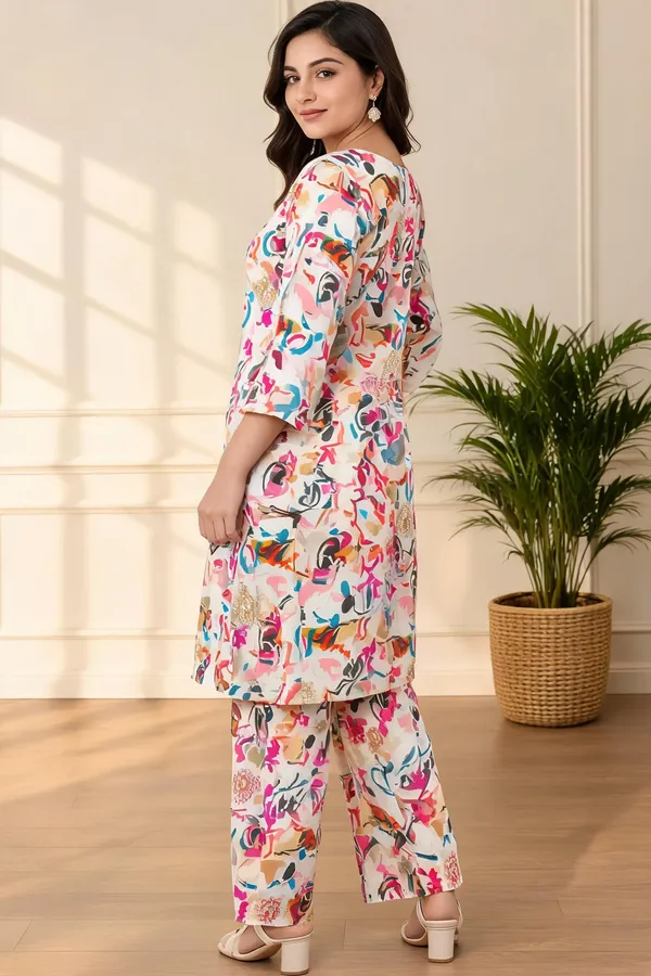 Multicolor_Cotton_Kurta_Set_For_Women