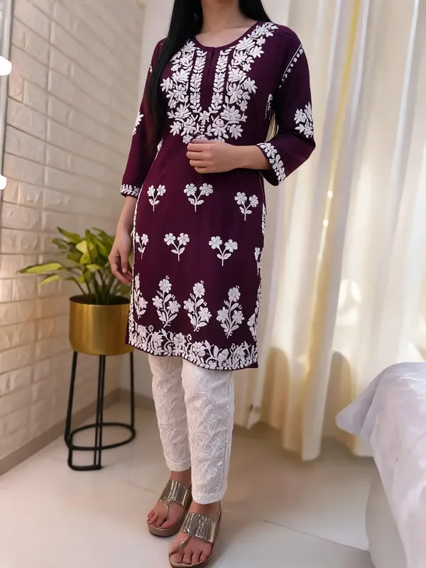 Purple_Cotton_Kurta_Set_For_Women