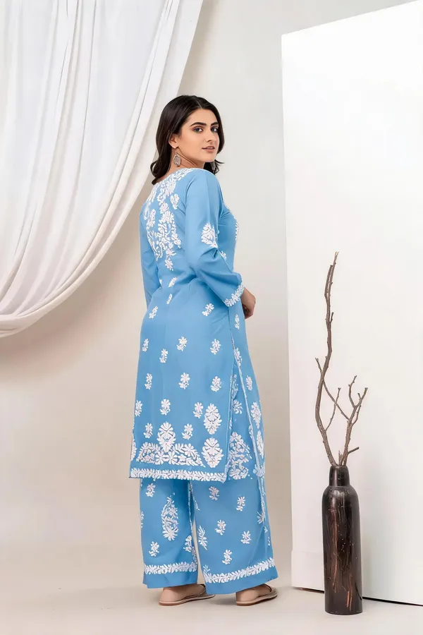 Sky_Blue_Cotton_Kurta_Set_For_Women