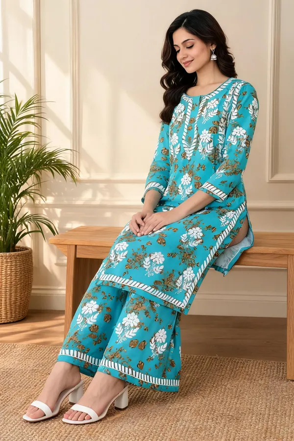 Blue_Cotton_Palazzo_Suit_Set_For_Women