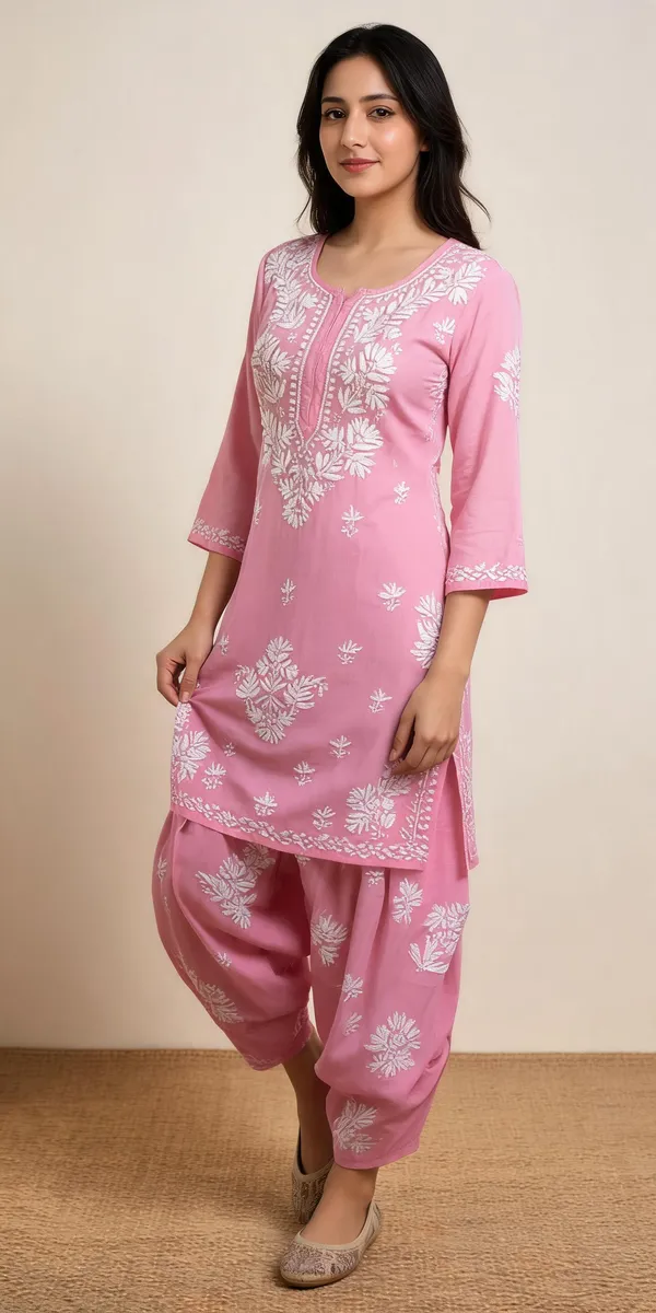 Pink_Cotton_Kurta_Set_For_Women