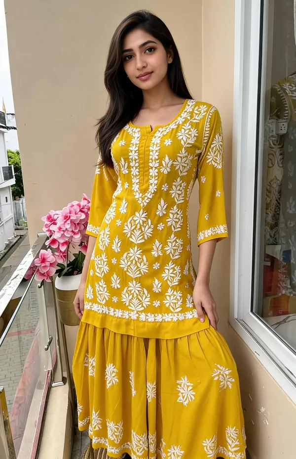 Yellow_Cotton_Kurta_Set_For_Women