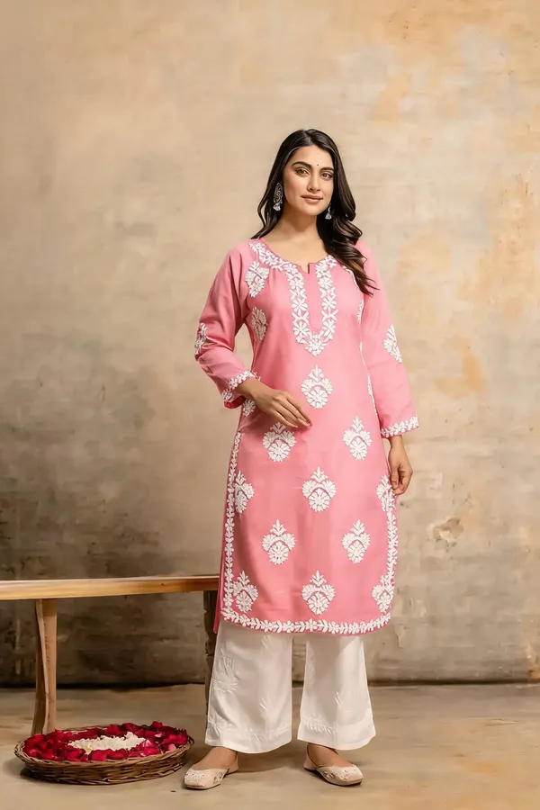Pink_Cotton_Kurta_Set_For_Women