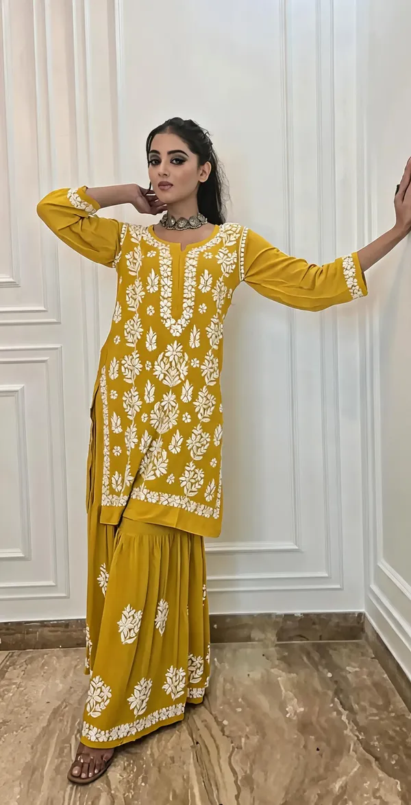 Yellow_Cotton_Kurta_Set_For_Women