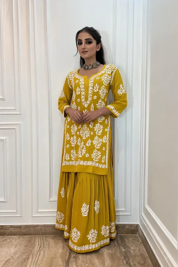 Yellow_Cotton_Kurta_Set_For_Women