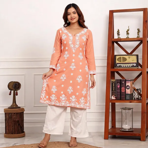 Peach_Cotton_Palazzo_Suit_Set_For_Women