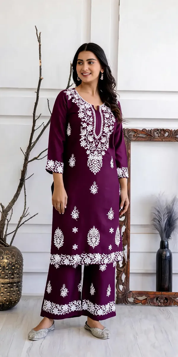 Wine_Cotton_Palazzo_Suit_Set_For_Women