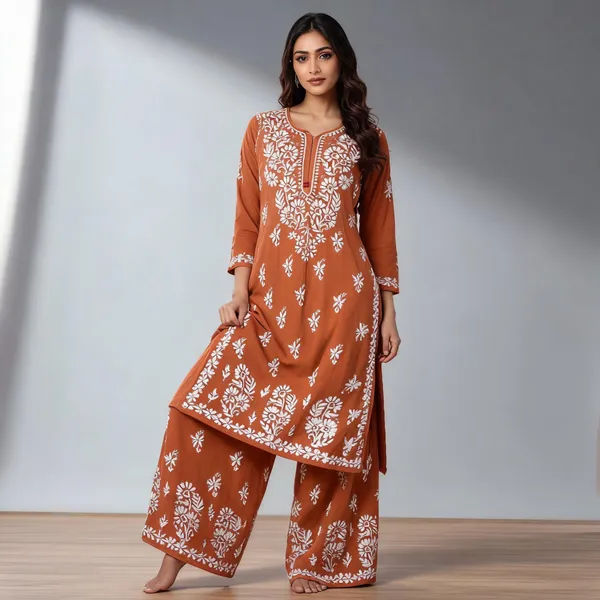 Peach_Cotton_Palazzo_Suit_Set_For_Women