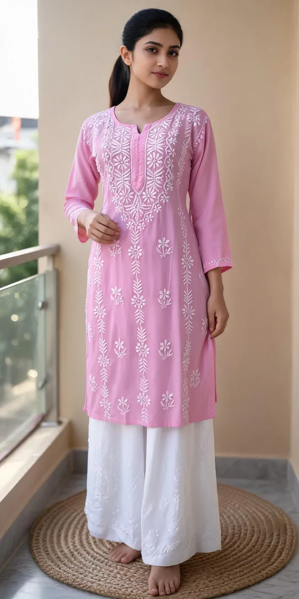 Pink_Cotton_Kurti_With_Palazzo_Set_For_Women