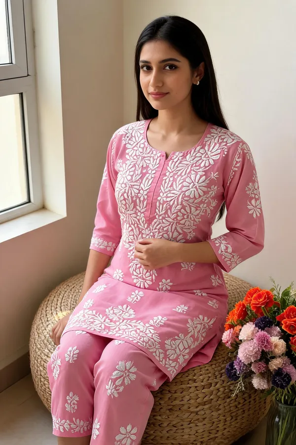 Pink_Cotton_Kurta_Set_For_Women