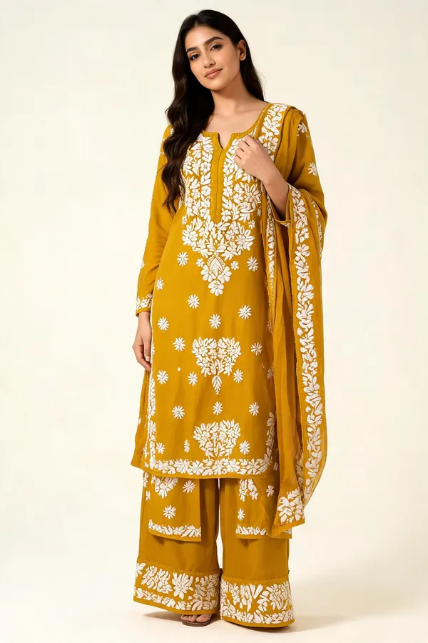 Yellow_Cotton_Palazzo_Suit_Set_For_Women