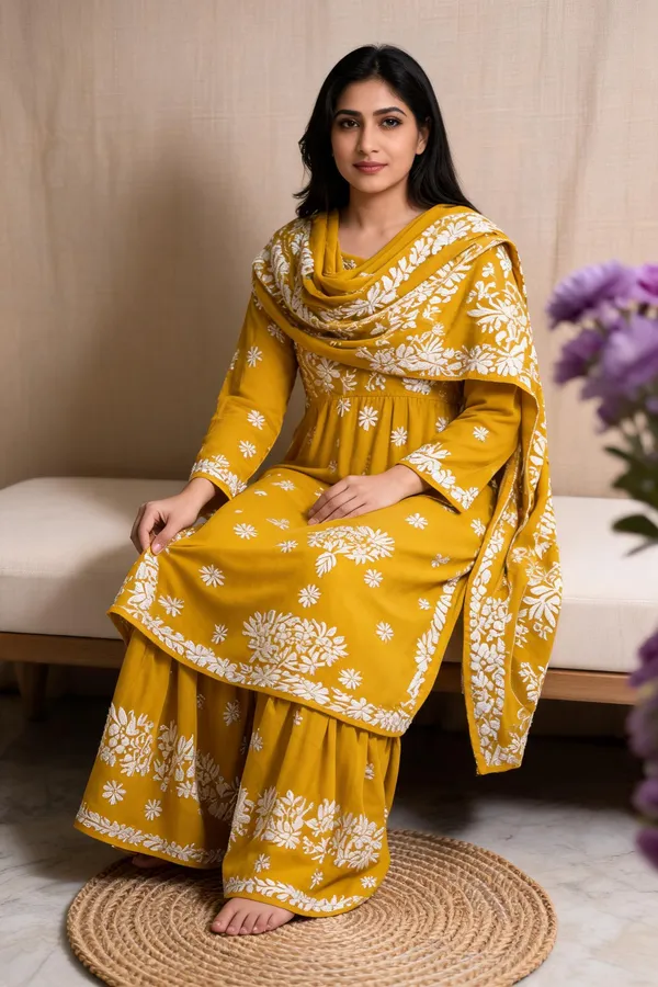 Yellow_Cotton_Palazzo_Suit_Set_For_Women