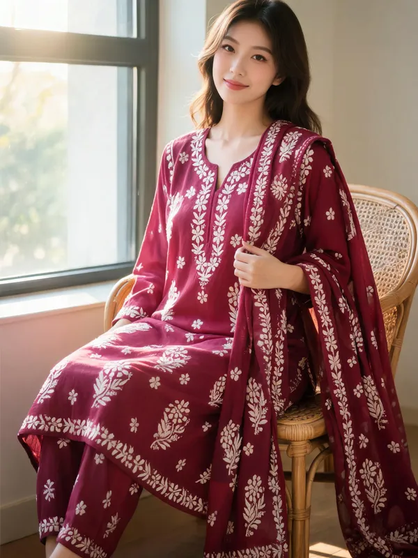 Pink_Cotton_Kurta_Set_For_Women