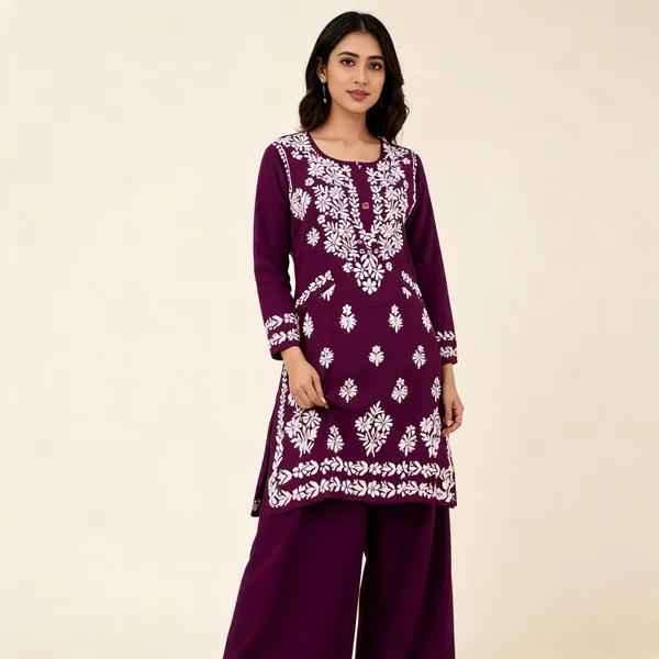 Wine_Cotton_Palazzo_Suit_Set_For_Women