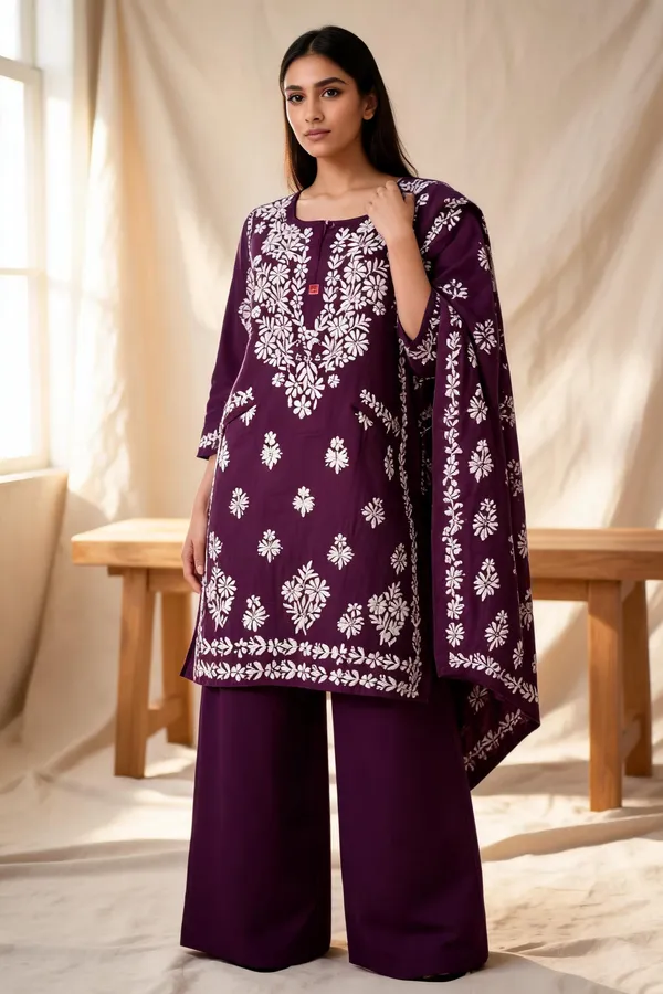 Wine_Cotton_Palazzo_Suit_Set_For_Women