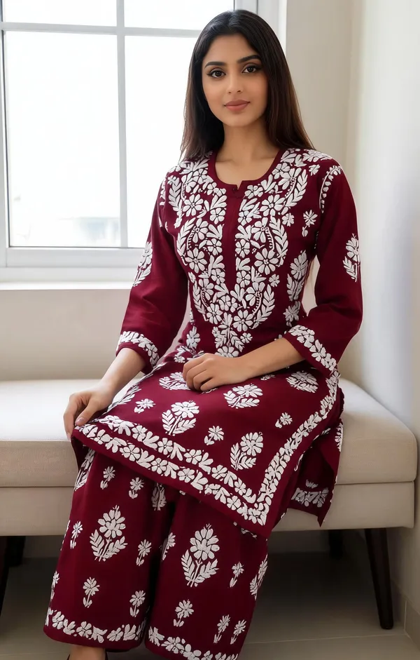 Maroon_Cotton_Palazzo_Suit_Set_For_Women
