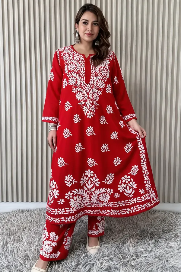 Red_Cotton_Palazzo_Suit_Set_For_Women