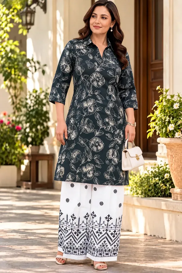 White_Cotton_Palazzo_Suit_Set_For_Women
