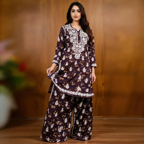 Wine_Cotton_Palazzo_Suit_Set_For_Women